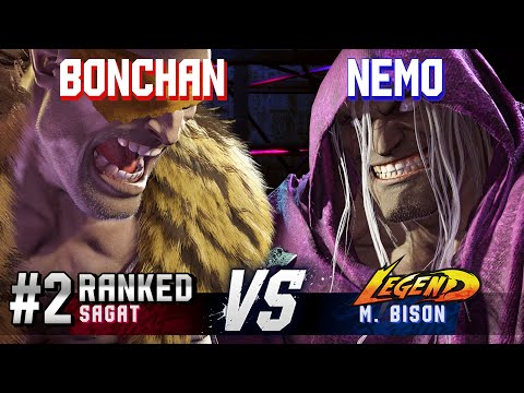 SF6 ▰ BONCHAN (#2 Ranked Sagat) vs NEMO (M.Bison) ▰ High Level Gameplay