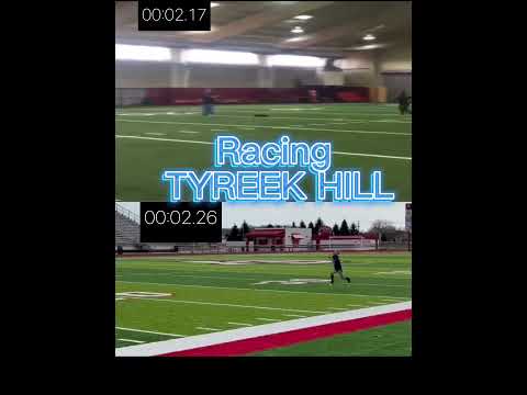 Tyreek Hill Destroyed me 40 Yard Dash  #football #nfl #shorts