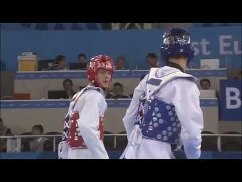 Taekwondo WTF. Baku 2015 European Games. Semifinal. M-68. Robak-Arventii.