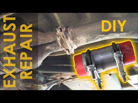 DIY Exhaust Clamp Connector for Muffler Pipe to Fix/Repair Noise Between Joints