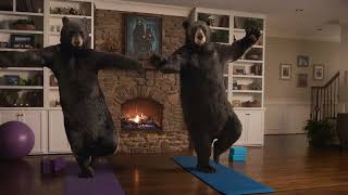 Scana Energy Bear family in the kitchen