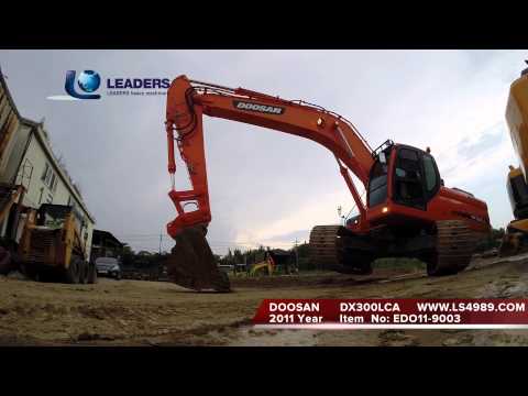 EDO11-9003 DOOSAN DX300LCA 2011 YEAR USED EXCAVATOR LEADERS CONSTRUCTION MACHINERY LEADERS THUND