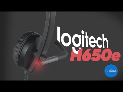 Universalios ausinės Logitech H650e, Stereo, su mikrofonu, USB jungtis video