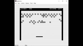 ZX81 breakout modified from original by Toni Baker 1981