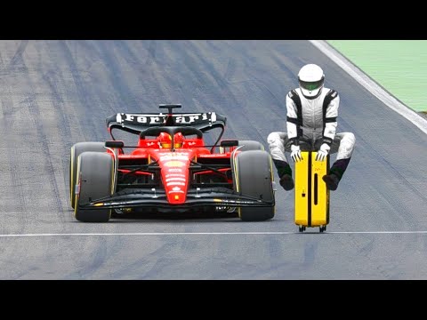 Ferrari F1 2023 SF-23 vs Monster Suitcase - Monza GP