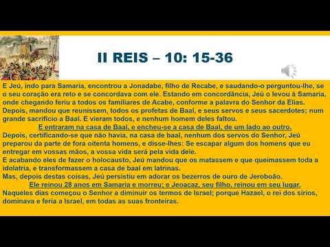 II Kings 10: 15-36 - A house full of the dead.