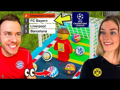 Champions League Marble Race BATTLE: Fabi vs Leni! 🤣 (extrem spannend!!)