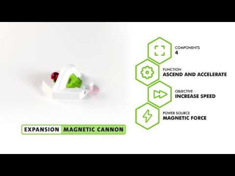 Ravensburger Konstruktorius GraviTrax: Priedų rinkinys Extension Magnetic Cannon video