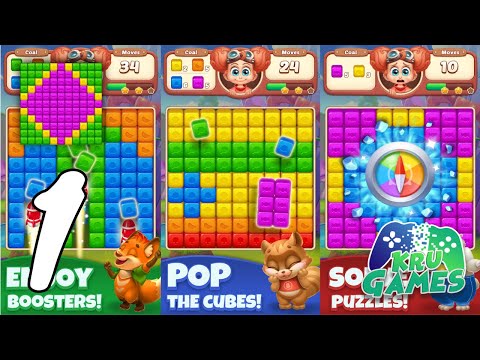 Cube Blast - Jungle & Puzzle Gameplay #1 All Levels (Android, IOS)