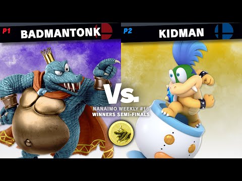 VIU Weekly #26 / BADMANTONK (King K. Rool, Wolf) Vs. Kidman (Bowser Jr. [Larry]) (Winners Semis)