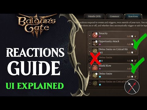 Baldur's Gate 3 Guide to Reactions & UI - Must Know Tips For All Players