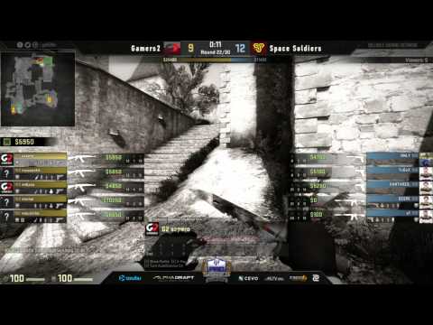 $10,000 RGN EU Pro Series Ro8   Gamers2 vs SpaceSoldiers bo3 Map 3 Cobblestone