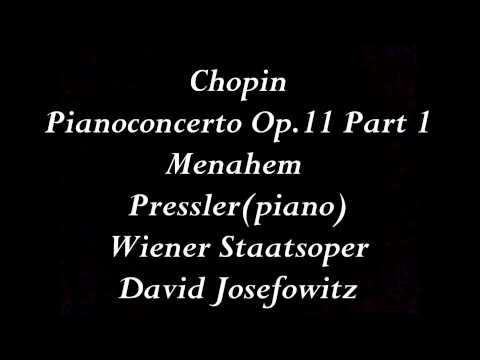 Chopin Pianoconcerto Op.11,Menahem Pressler Part 1