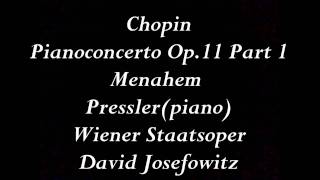 Chopin Pianoconcerto Op.11,Menahem Pressler Part 1