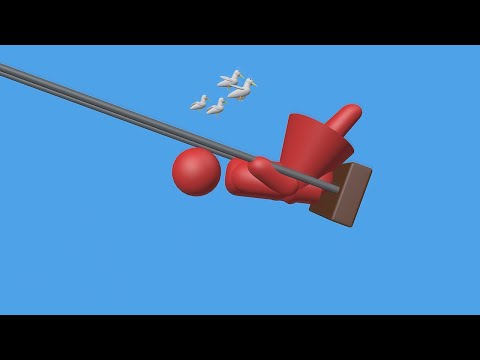 Der Luftschwung des Alpenmädchens Heidi macht ihr den Hals steif!