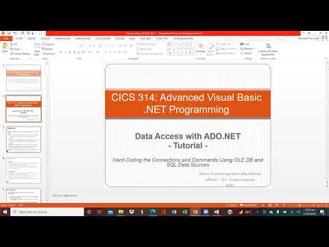 Hard Coding The Connection Part 1 Advanced Visual Basic Tutorial Intemediate Programming