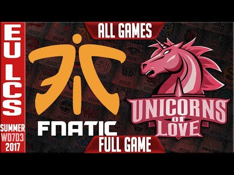 Fnatic vs Unicorns of Love Highlights ALL GAMES Week 7 EU LCS summer 2017 FNC vs UOL