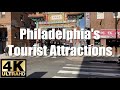 Walking Tour Philadelphia S Tourist Attractions Up Close 4K ULTRA HD SMOOTH CAM FOOTAGE