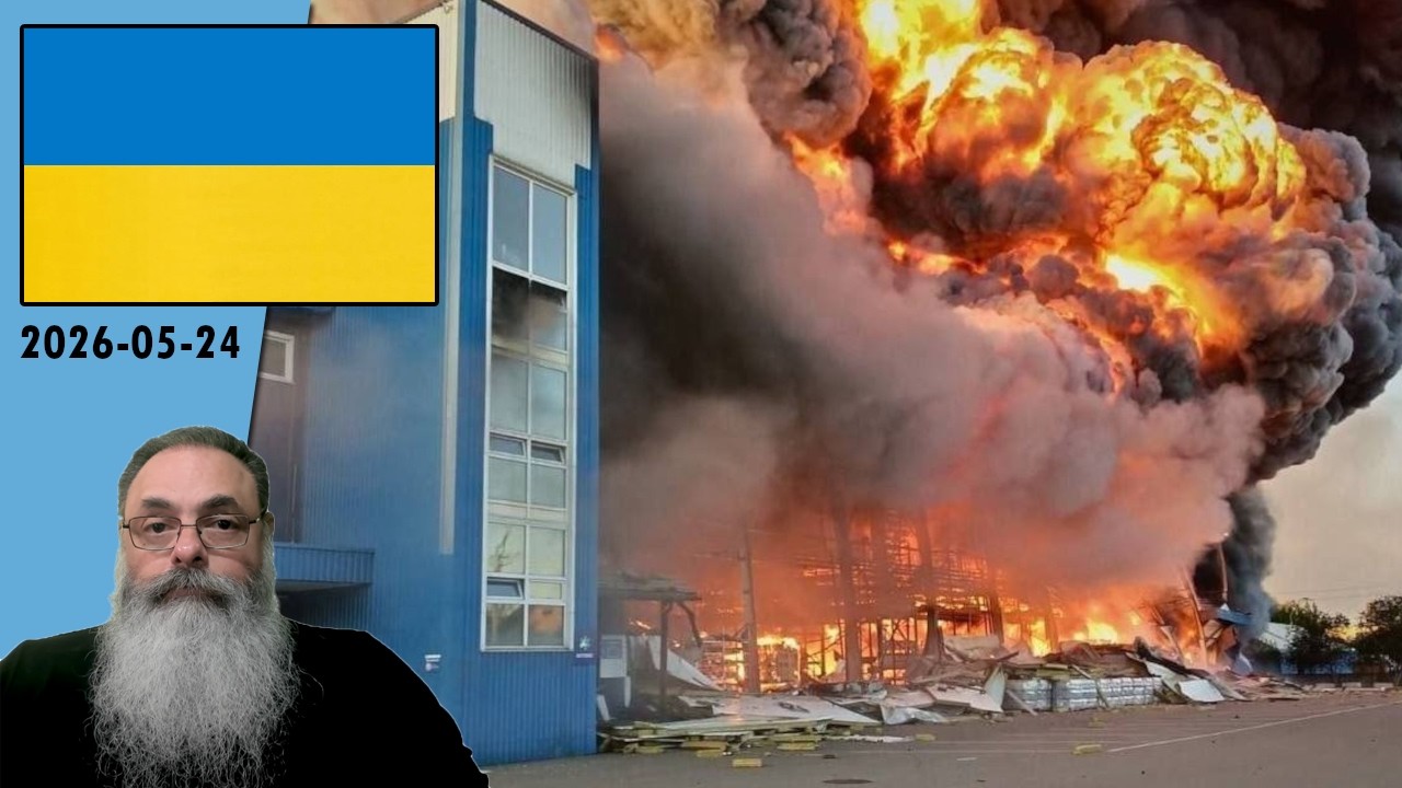 #Ucrânia 2026-05-24: RÚSSIA gasta BILHÕES de DÓLARES em ATAQUE COVARDE e INEFETIVO contra KYIV
