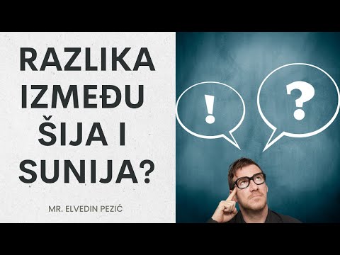 Razlika između šija i sunija? - mr. Elvedin Pezić