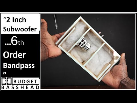 I Built A Miniature 6th Order Bandpass For A Tiny Woofer | B2 Audio Rampage RC2 | Music Demo