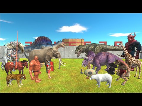 Battle Royale Tournament Season 5 Team vs Team - Animal Revolt Battle Simulator