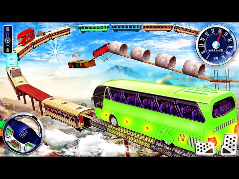 Mega Ramp Bus Stunt Driving - Impossible Bus Driver Simulator | Android Gameplay