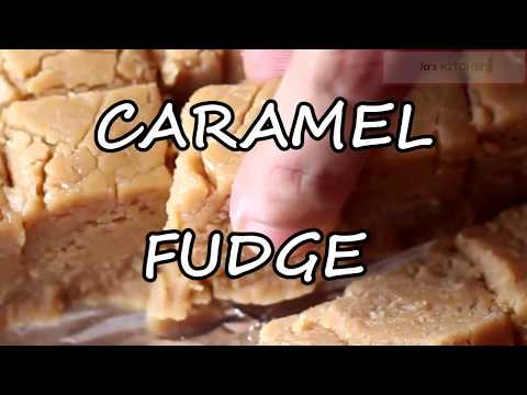 EASY CARAMEL FUDGE WITH CONDENSED MILK RECIPE