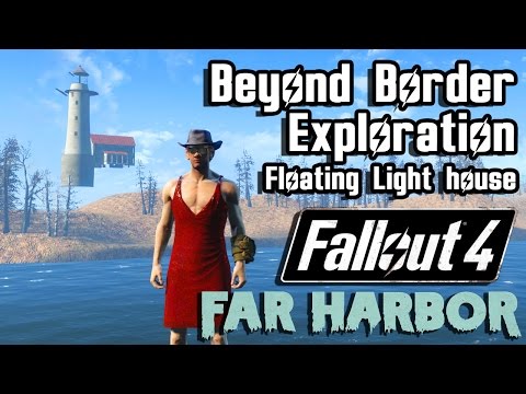 Fallout 4 Far Harbor | Outside Accessible Map Exploration | Beyond Far Harbor Secretive Border #1