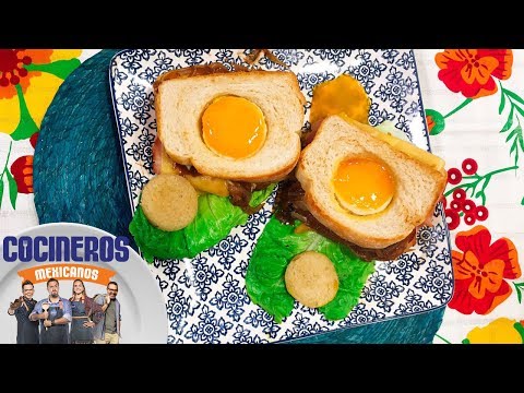 Receta: Sándwich de huevo al gratín | Cocineros Mexicanos