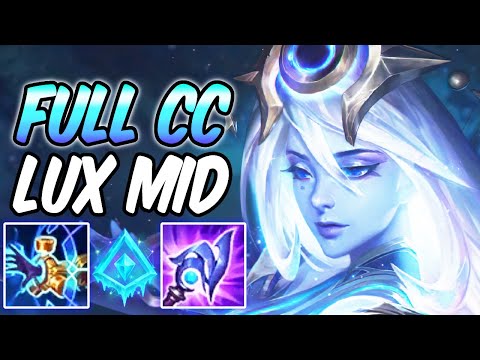 ICE COSMIC LUX MID PERMA STUN GLACIAL AUGMENT FULL AP | New Build & Runes | League of Legends