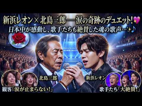 😭🎤🌹「新浜レオン × 北島三郎―― 涙の奇跡のデュエット！💖」「日本中が感動し、歌手たちも絶賛した魂の歌声…✨🎶