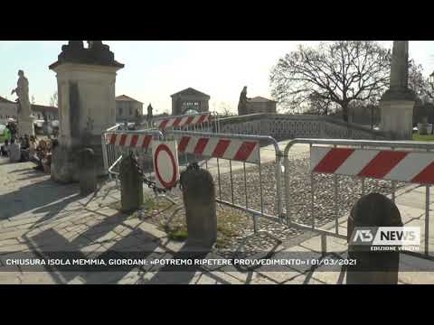 CHIUSURA ISOLA MEMMIA, GIORDANI: «POTREMO RIPETERE PROVVEDIMENTO» | 01/03/2021