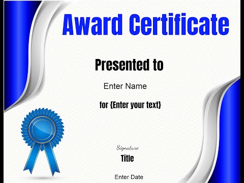 How to Create a Certificate from scratch