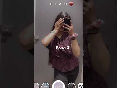 Easy + Adorable Mirror Selfie Poses 🥀| #shorts #poses #forgirl #mirrorselfie #posing #selfie #cute