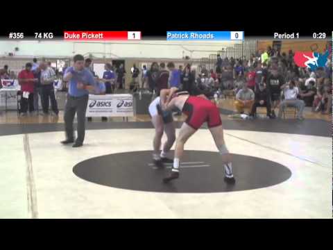 FILAJR WTT: 74 KG Duke Pickett (Finger Lakes) vs. Patrick Rhoads (Hawkeye WC)