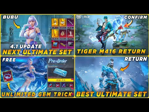 🔴 NEXT BUBU ULTIMATE SET | TIGER M416 RETURN CONFIRM | PRE ORDER EVENT TRICK | RETURN ULTIMATE SET 🤩
