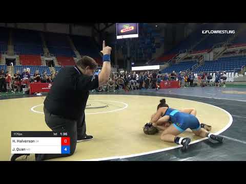 117 Lbs Rnd Of 64 Hania Halverson Oregon Vs Julia Quan Missouri