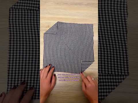 how to sew an easy dog bandana 🍂🎃🪡 #fallcrafts #dogbandana #sewingtutorial #sewinghacks