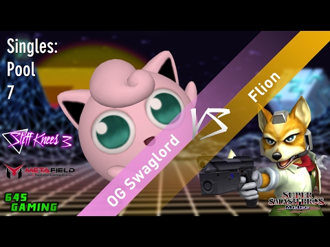 Stiff Knees 3 - OG Swaglord (Puff) vs. Flion (Fox) - SSBM - Singles Pools
