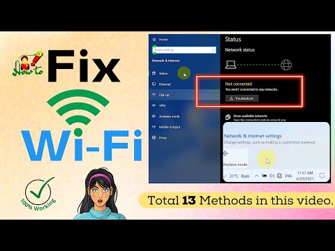 How to fix wifi not showing up on windows 10 | Solve wifi not showing in list of available networks