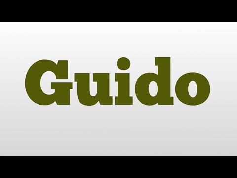 Guido meaning and pronunciation
