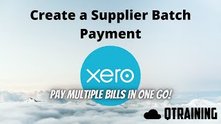 Xero | Create a Supplier Batch Payment