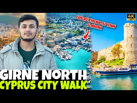 Girne North Cyprus City Walk | Explore Kyrenia Old Town & Marina [4K HDR]