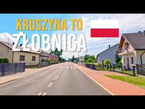 Driving in Poland 🇵🇱 from Kruszyna to Żłobnica in June 2024.