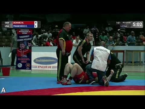 1/4 FS - 125 kg: M. BOHME (GER) v. C. FRANCISCO (USA)