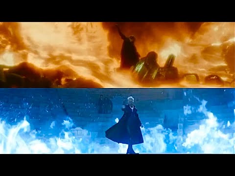 Dumbledore and Grindelwald comparison