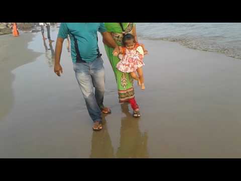 sadhika first time walk in RK beach