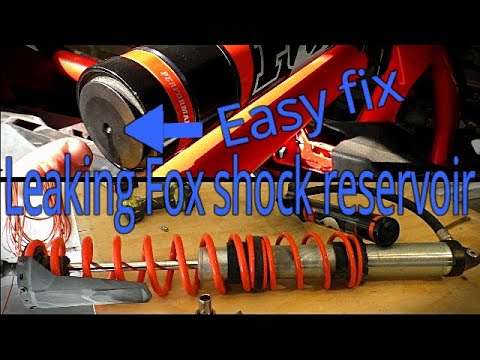 maverick X3 or RZR Fox shock reservoir leaking, how to fix it .