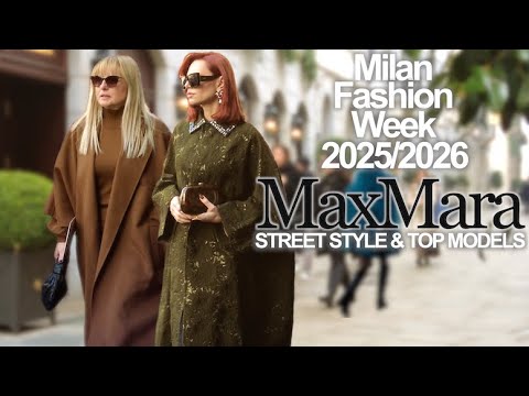 MaxMara 🇮🇹Street Style Milan Fashion Week 2025/2026: Best Elegant Fashionistas and Top Models #vogue